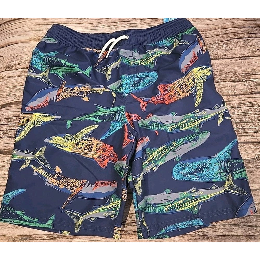Carter's Swim Trunks Size 10/10A NWT Shark Pattern (211)